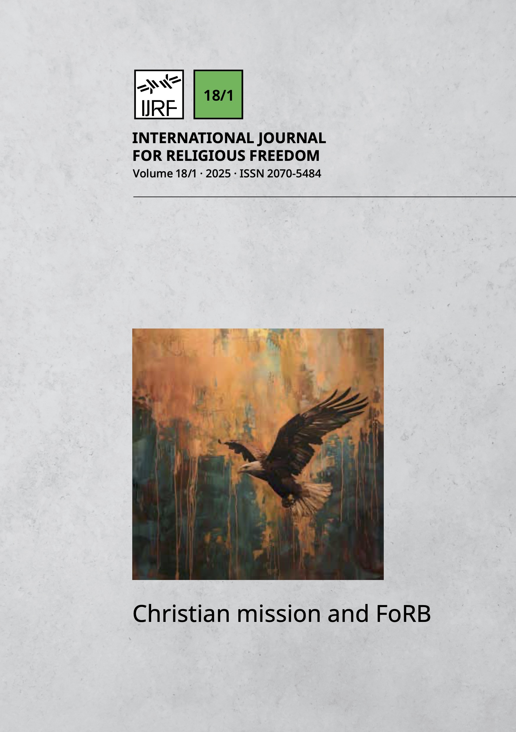 View Vol. 18 No. 1 (2025): Christian mission and FoRB