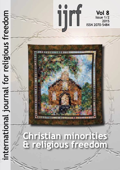 					View Vol. 8 No. 1/2 (2015): Christian minorities & religious freedom
				